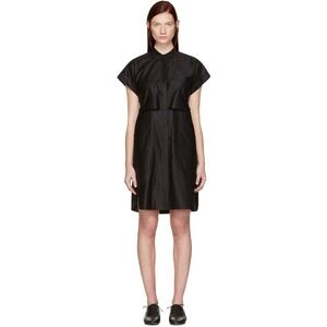 Rag & Bone 'ara' Tie Back Shirt Dress in Black Tencel Cotton Blend Mini size XS